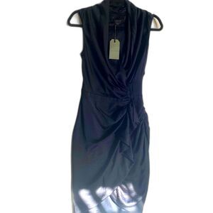 *NWT *  All Saints Ink Blue Cancity Sleeveless Dress - Sz 0 (XS)